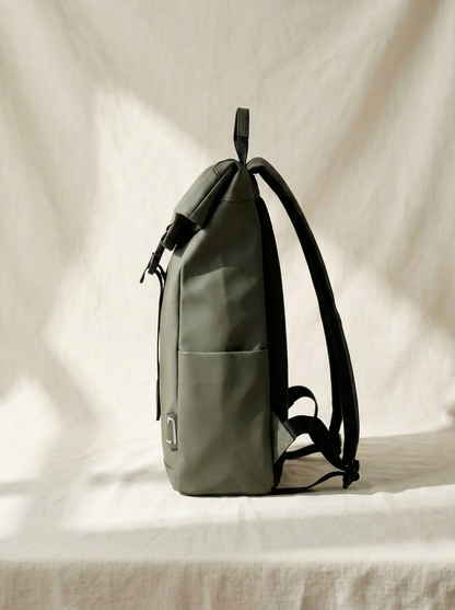 Oxford™ Roll-Top Backpack — Waterproof Laptop Commuter Bag