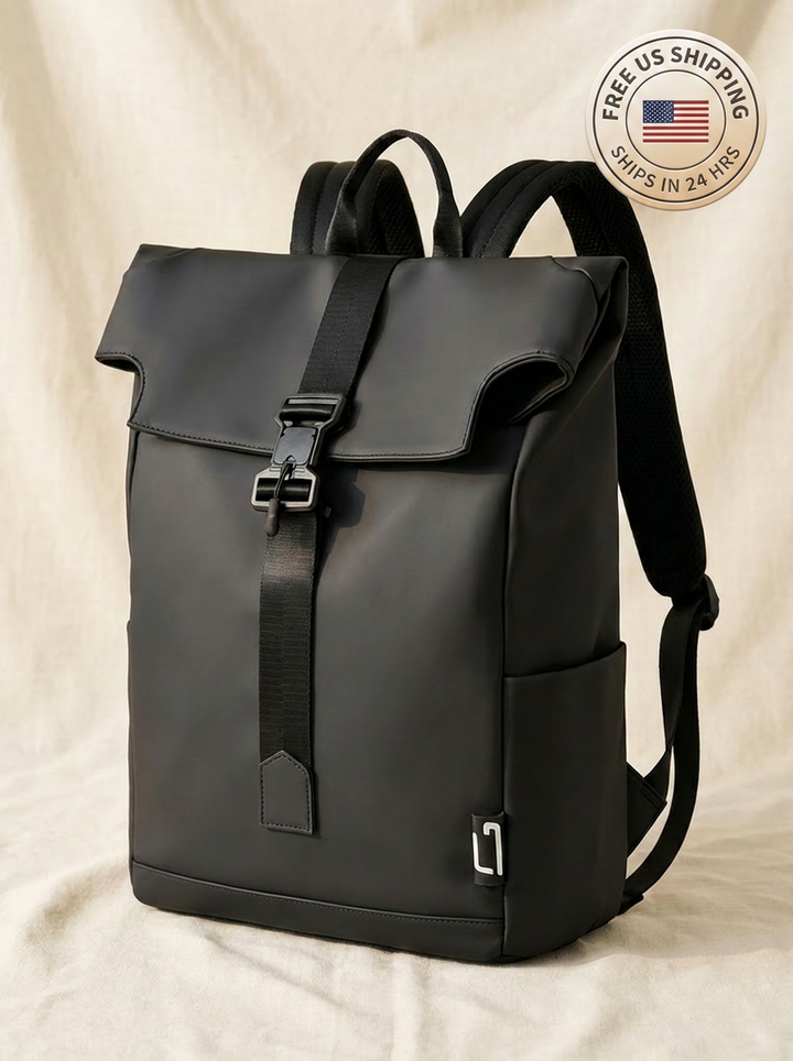 Oxford™ Roll-Top Backpack — Waterproof Laptop Commuter Bag